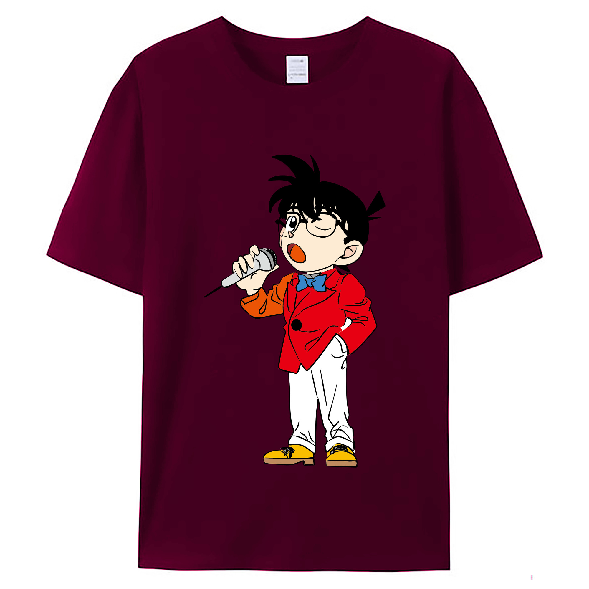 （画像用） 名探偵コナン 江戸川 コナン Detective Conan Conan Edogawa レディースカジュアルプリントTシャツ（綿100％）